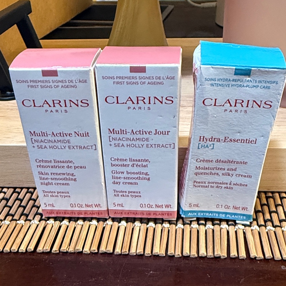 Clarins Multi-Active & Hydra-Essentiel Skincare